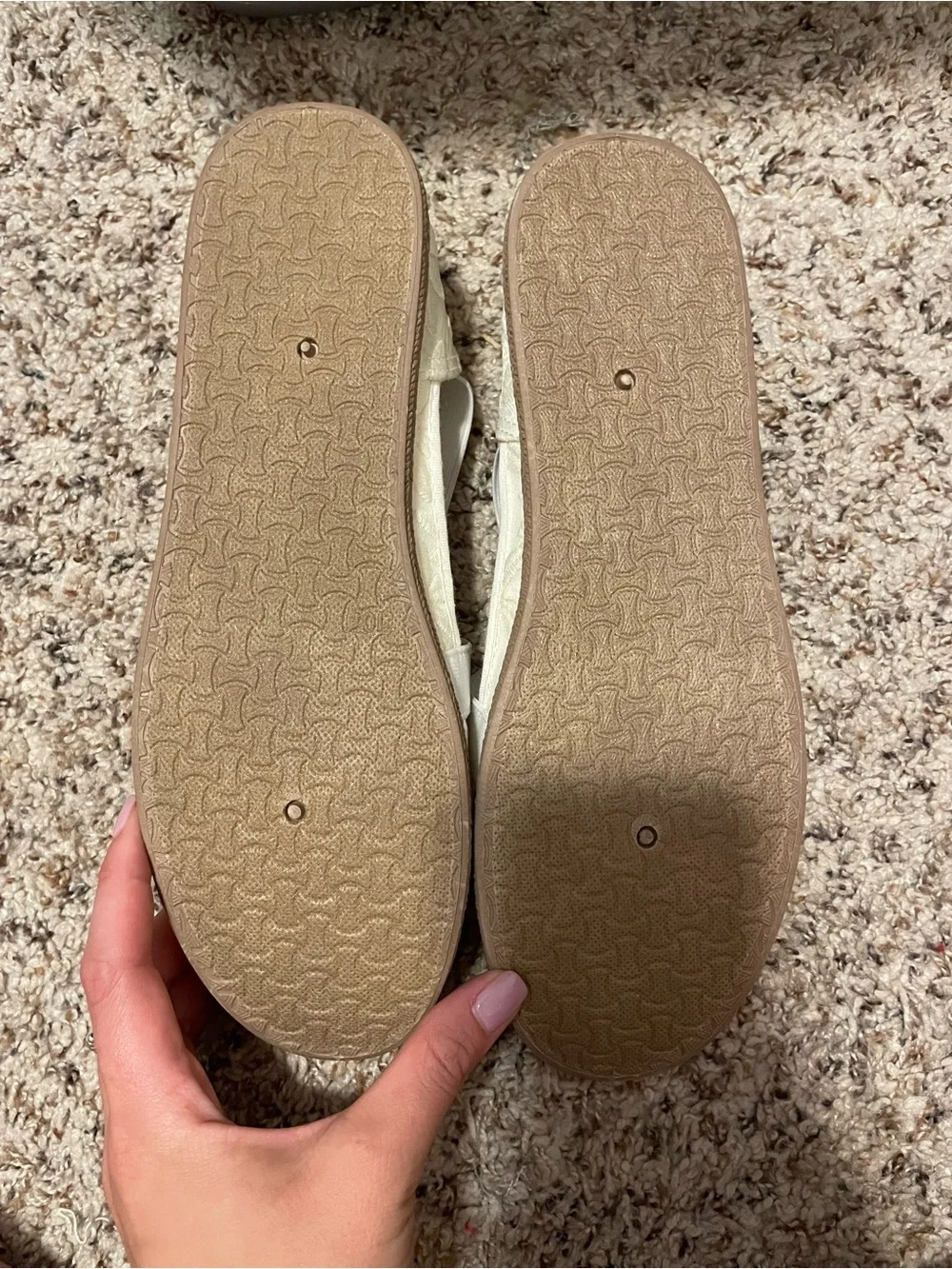 Crocs Cream Lace Espadrille Flats with Elastic Cross Straps